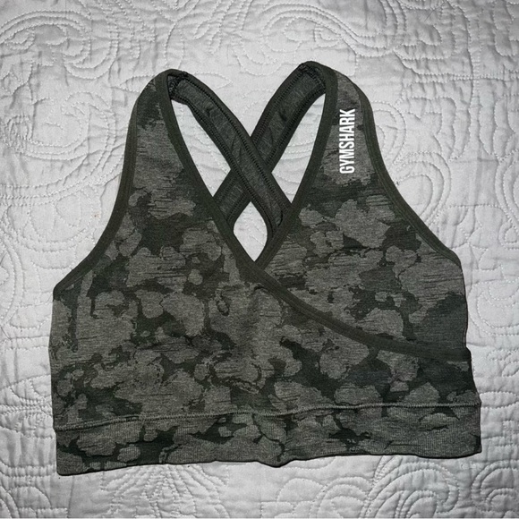 π¦ Gymshark Adapt Animal Print Sports Bra - Green - Sz Large - Picture 3 of 8